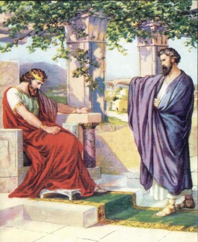 фото Пророк Нафан перед Давидом