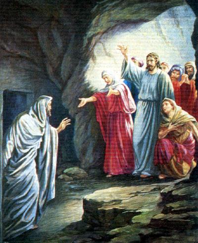 Иисус воскрещает Лазаря